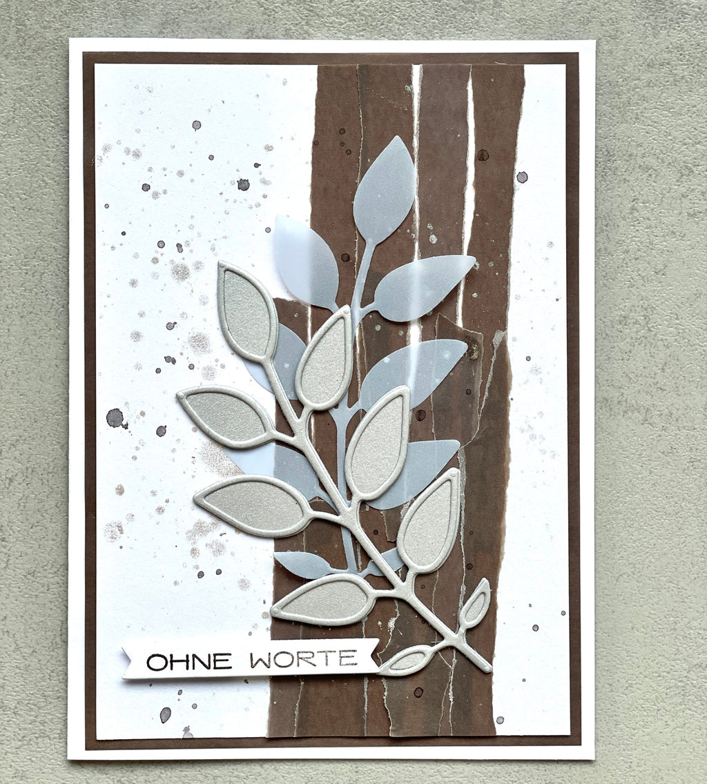 Karten-Kunst Clear Stamps KK-0232 - Textrahmen-Worte