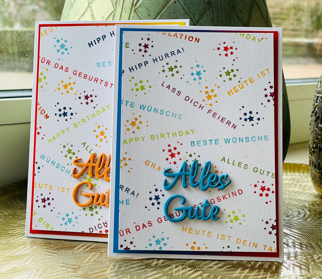 Karten-Kunst Clear Stamps KK-0231 - Geburtstag Modern
