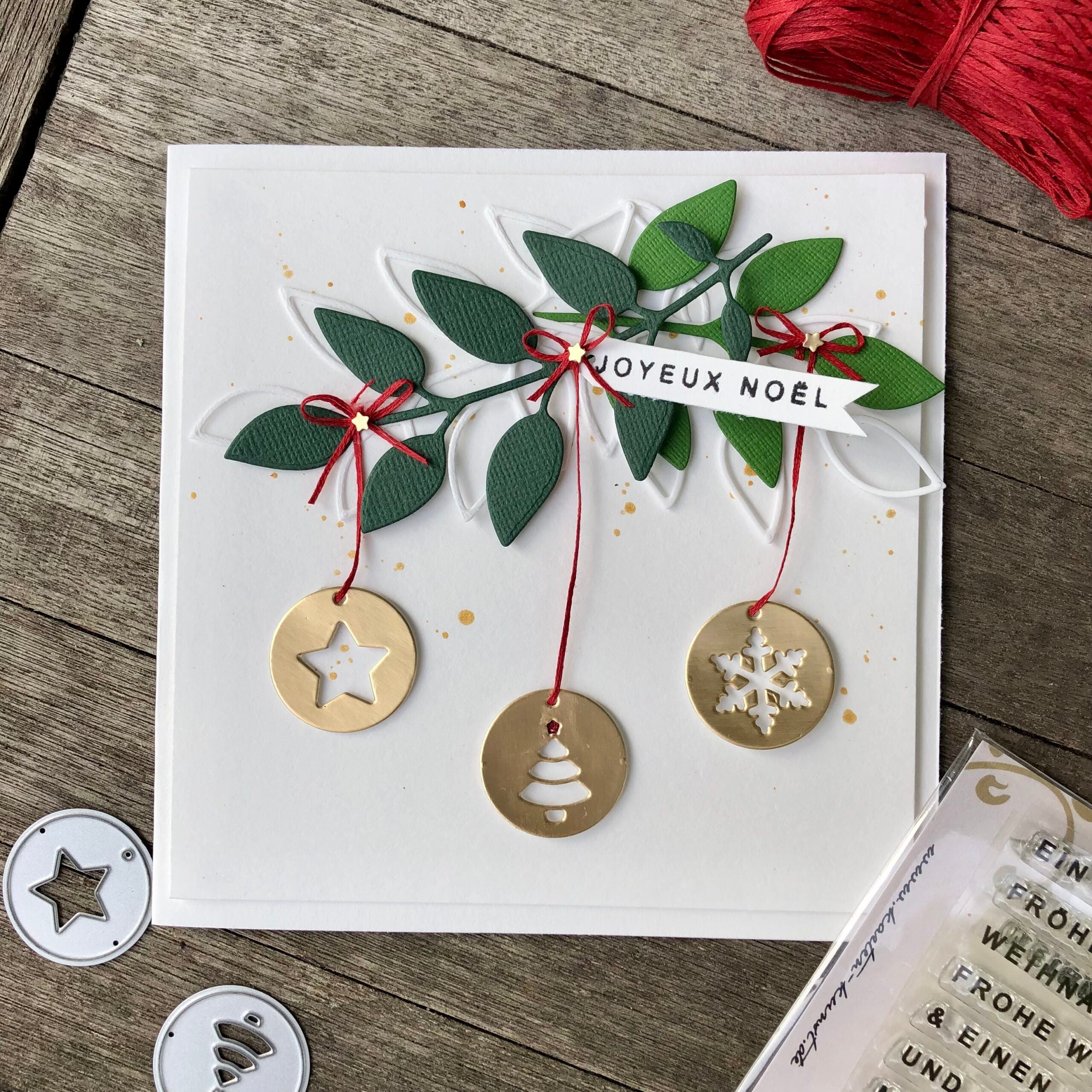 Karten-Kunst Clear Stamps KK-0201 - Weihnachten modern