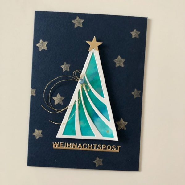 Karten-Kunst Stanzschablone kk-D130 - Weihnachten im Rahmen