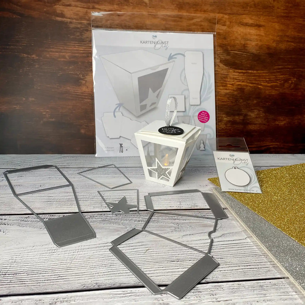 Kreativ-Bundle: Trapez-Box-Stanzschablone inkl. Anhänger-Stanze gratis!