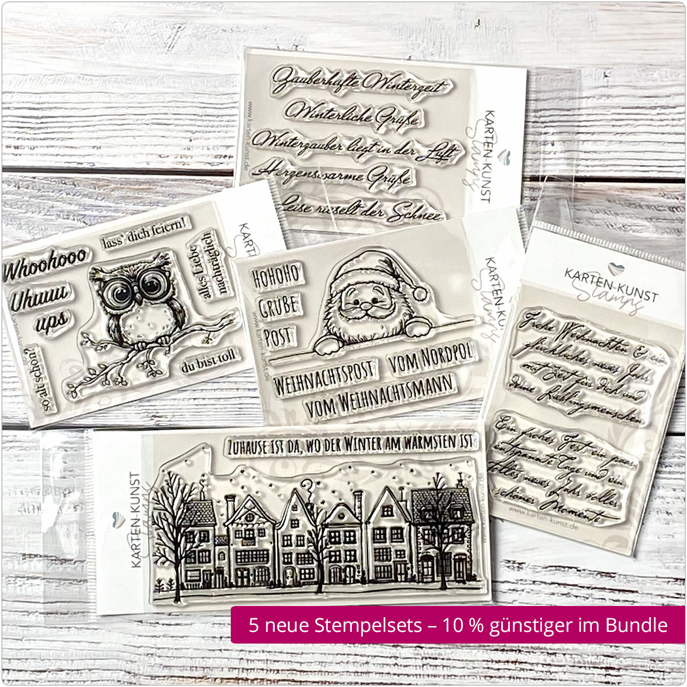 Alle neuen Stempelsets im Clear Stamps Bundle mit 10% Rabatt!