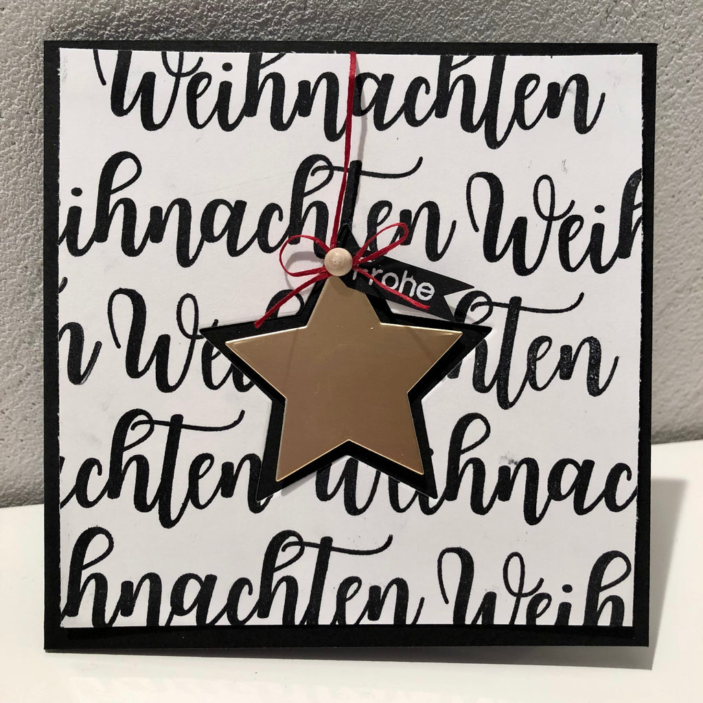 Karten-Kunst Stanzschablone kk-D157 - Riesige Weihnachten