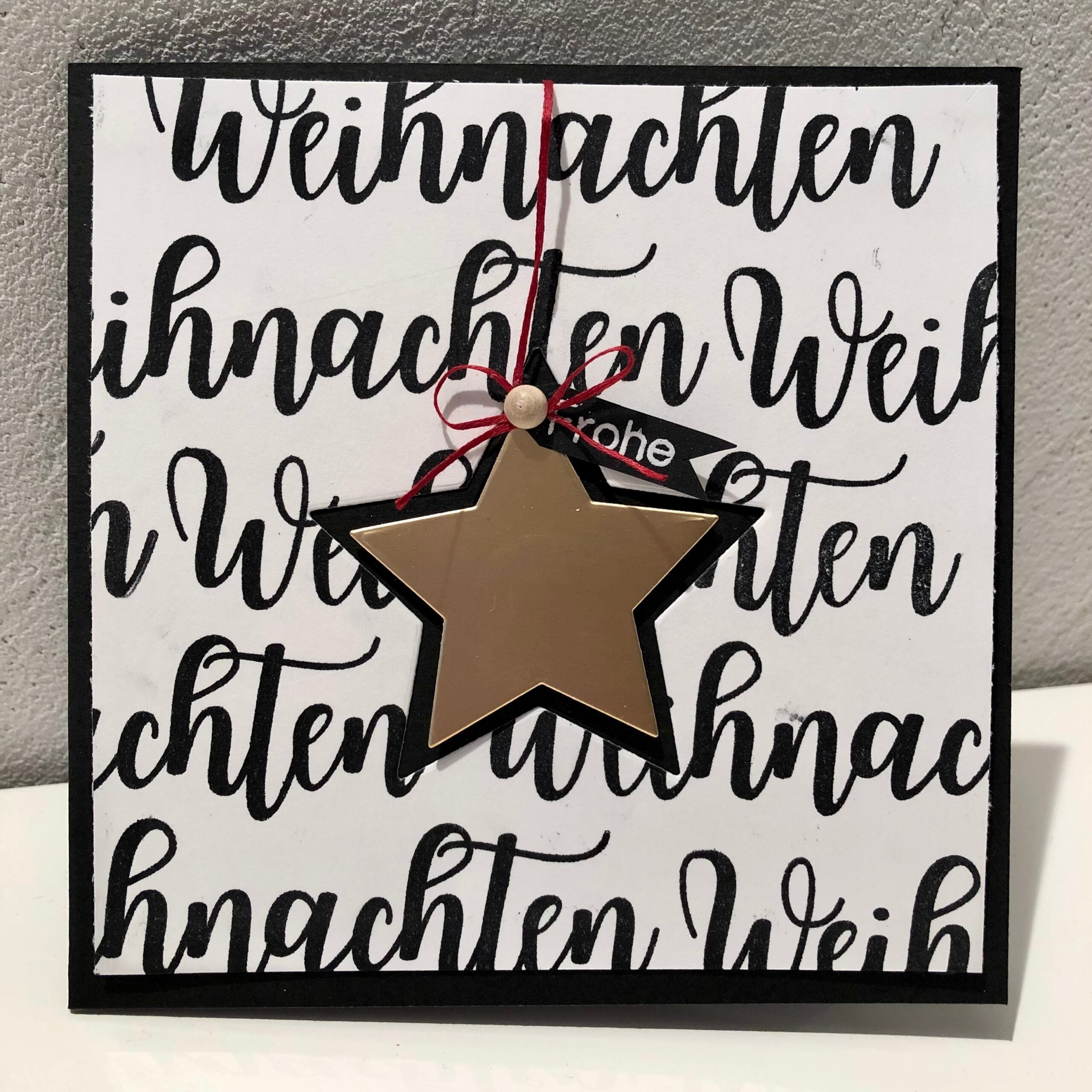 Karten-Kunst Stanzschablone kk-D157 - Riesige Weihnachten