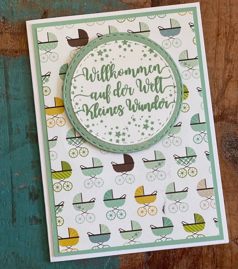 Karten-Kunst Clear Stamps KK-0237 - Kalligraphie zum Baby