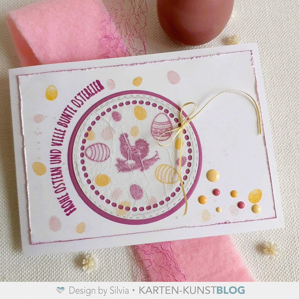 Karten-Kunst Clear Stamps KK-0277 - Circulus Runde Ostersprüche