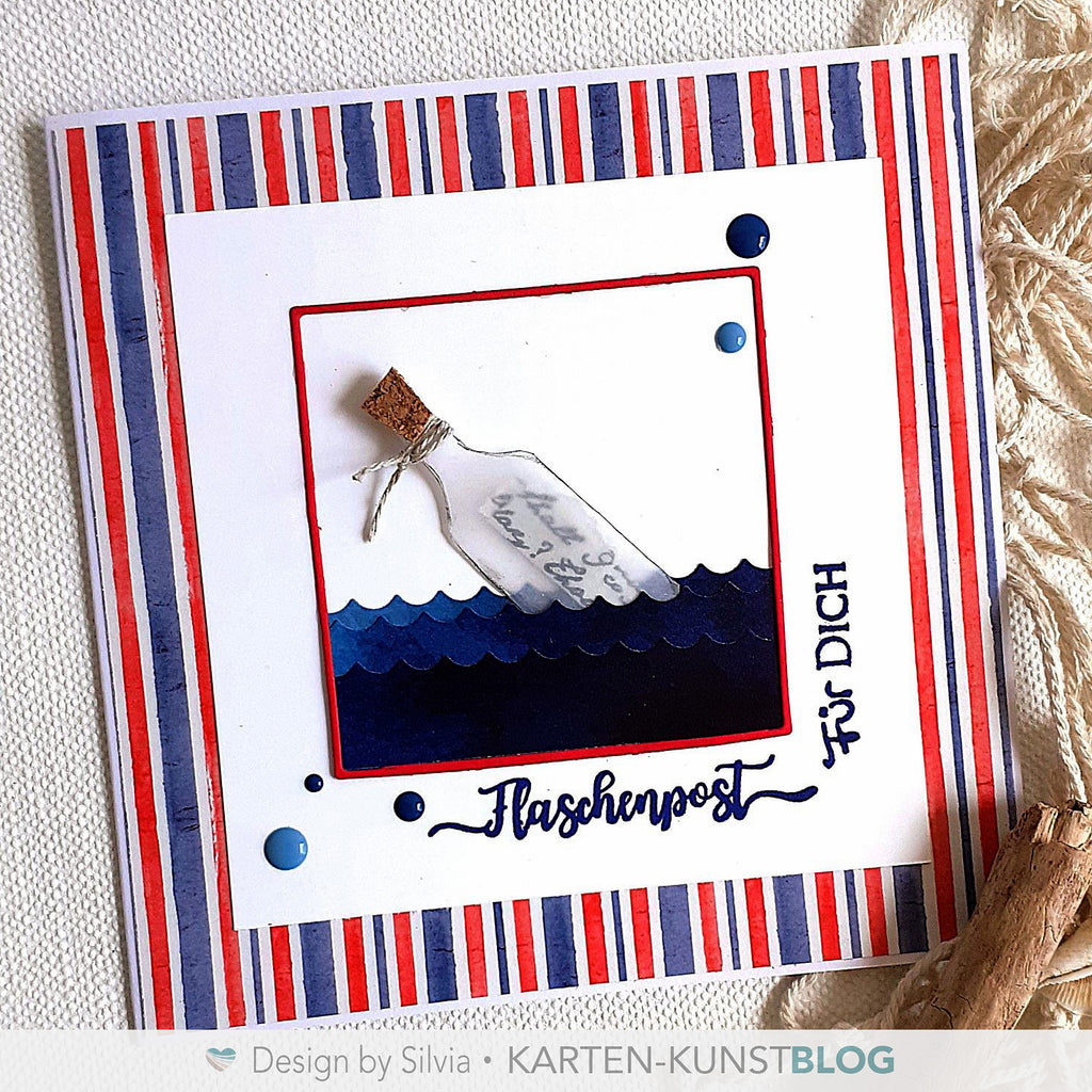 Karten-Kunst Clear Stamps KK-0136 - Kalligraphie am Meer - Sprüche-Stempel maritim