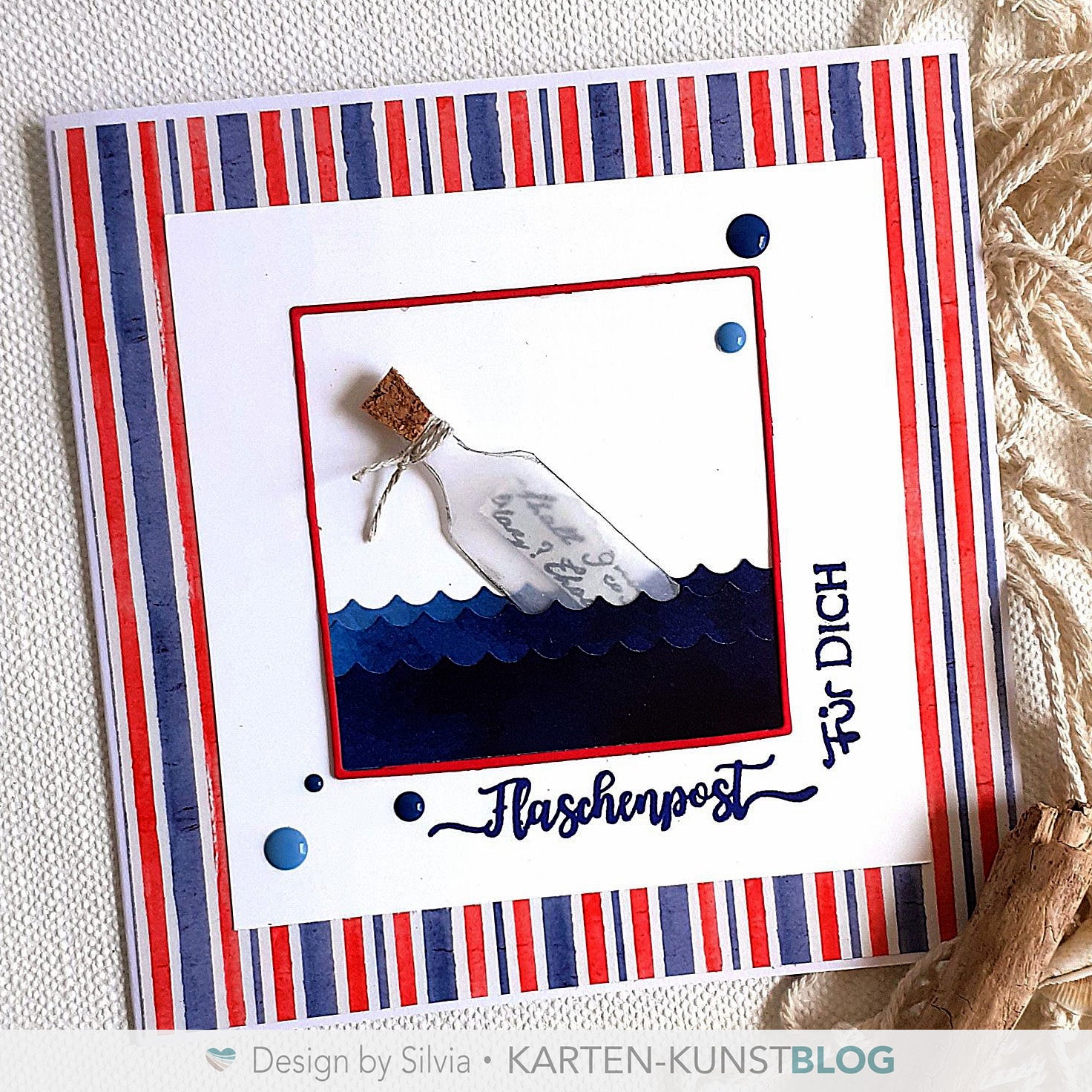 Karten-Kunst Clear Stamps KK-0136 - Kalligraphie am Meer - Sprüche-Stempel maritim