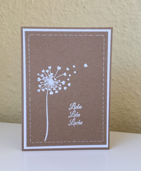 Karten-Kunst Clear Stamps KK-0056 - Herz-Pusteblume