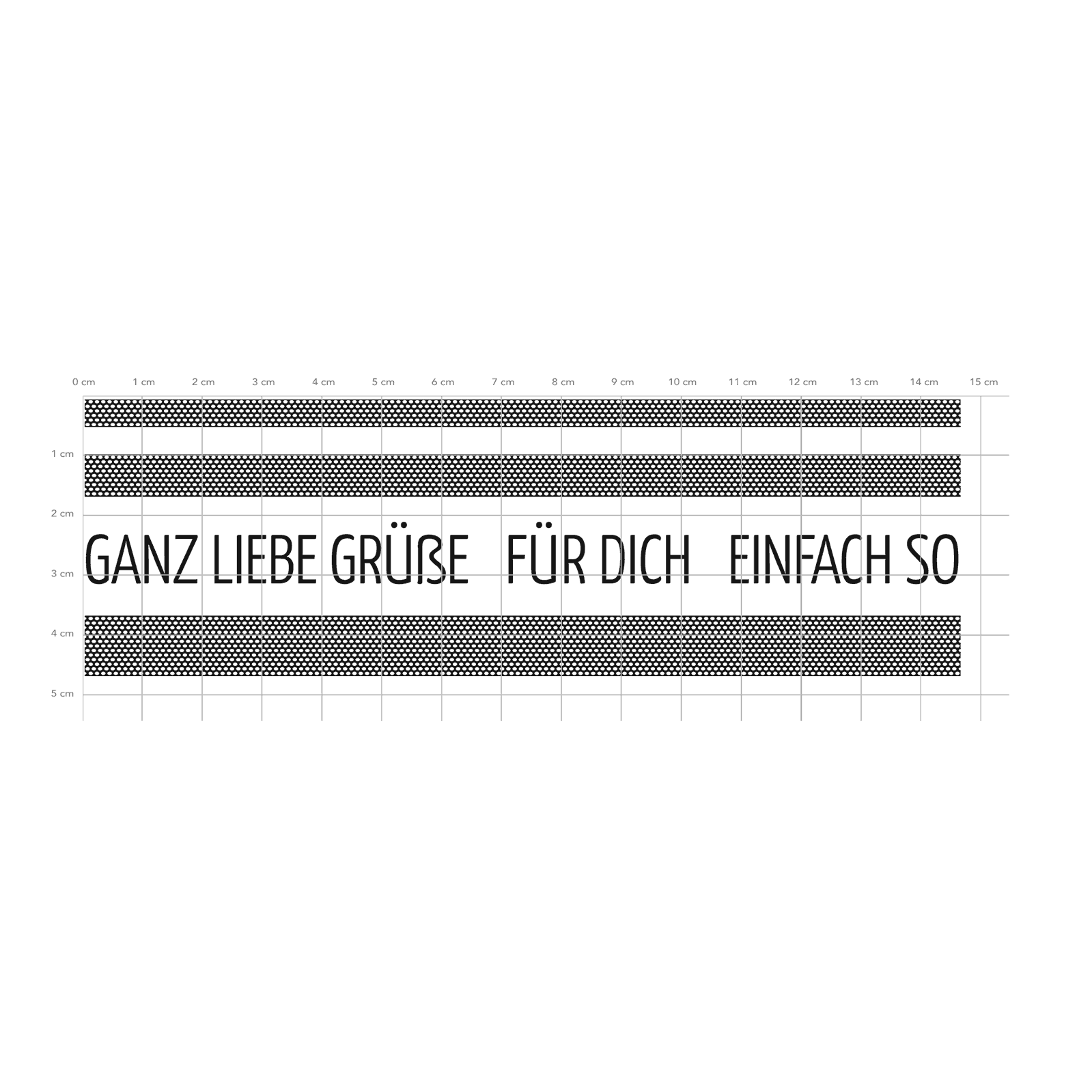 Karten-Kunst Clear Stamps KK-0133 - Karomusterstreifen