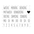 Karten-Kunst Clear Stamps KK-0058 - Kalender Nr. 2