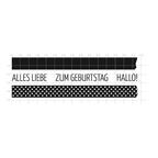 Karten-Kunst Clear Stamps KK-0101 - Washi-Tape Alles Liebe