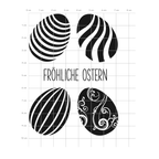 Karten-Kunst Clear Stamps KK-0126 - Ostereier