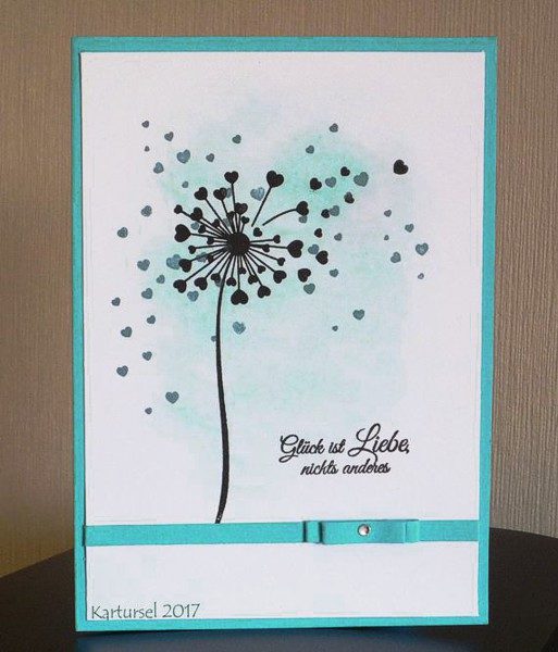 Karten-Kunst Clear Stamps KK-0056 - Herz-Pusteblume