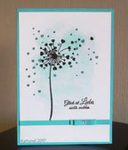 Karten-Kunst Clear Stamps KK-0056 - Herz-Pusteblume