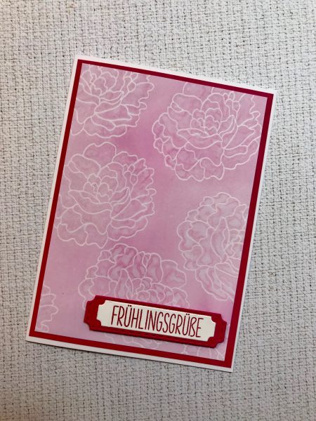 Karten-Kunst Clear Stamps KK-0123 - Pfingstrose