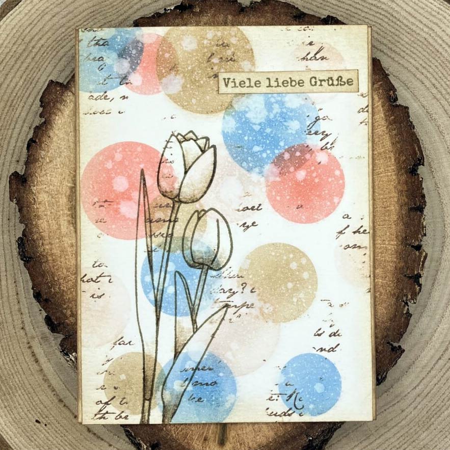 Karten-Kunst Clear Stamps KK-0234 - Tulpen / Scribble Tulips
