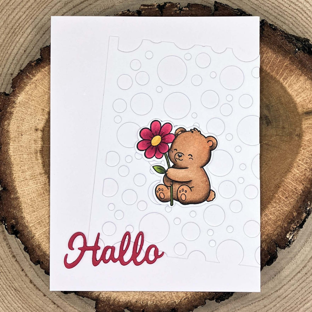 Karten-Kunst Clear Stamps KK-0300 - Tierische Blumengrüße