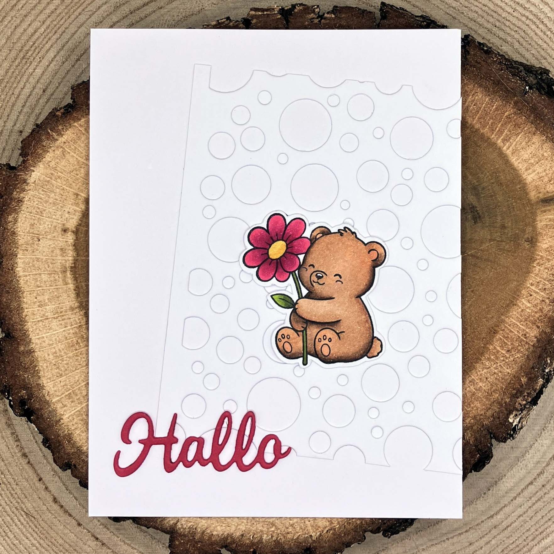 Karten-Kunst Clear Stamps KK-0300 - Tierische Blumengrüße