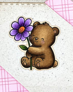 Karten-Kunst Clear Stamps KK-0300 - Tierische Blumengrüße