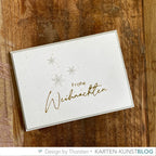 Karten-Kunst Hot Foil Plate kk-HF020 - Luxe Frohe Weihnachten