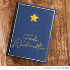 Karten-Kunst Hot Foil Plate kk-HF020 - Luxe Frohe Weihnachten