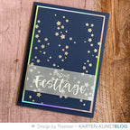 Karten-Kunst Hot Foil Plate kk-HF021 - Star Confetti