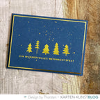 Karten-Kunst Hot Foil Plate kk-HF022 - Christmas Trees