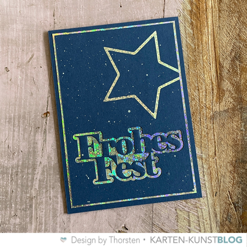 Karten-Kunst Hot Foil Plate kk-HF018 - Nested Stars