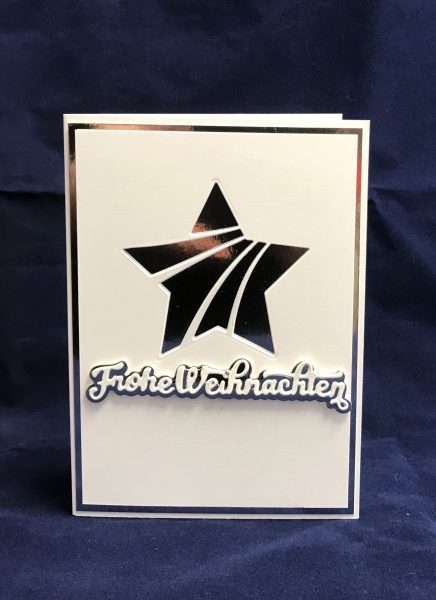 Karten-Kunst Stanzschablone kk-D072 - Nyala Script Frohe Weihnachten