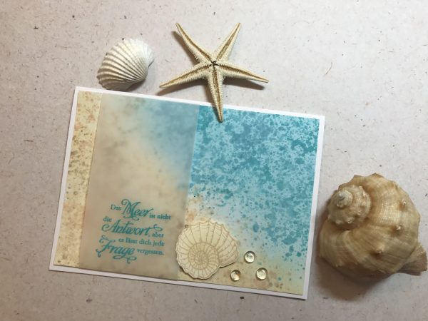 Karten-Kunst Clear Stamps KK-0156 - Weise Worte am Meer