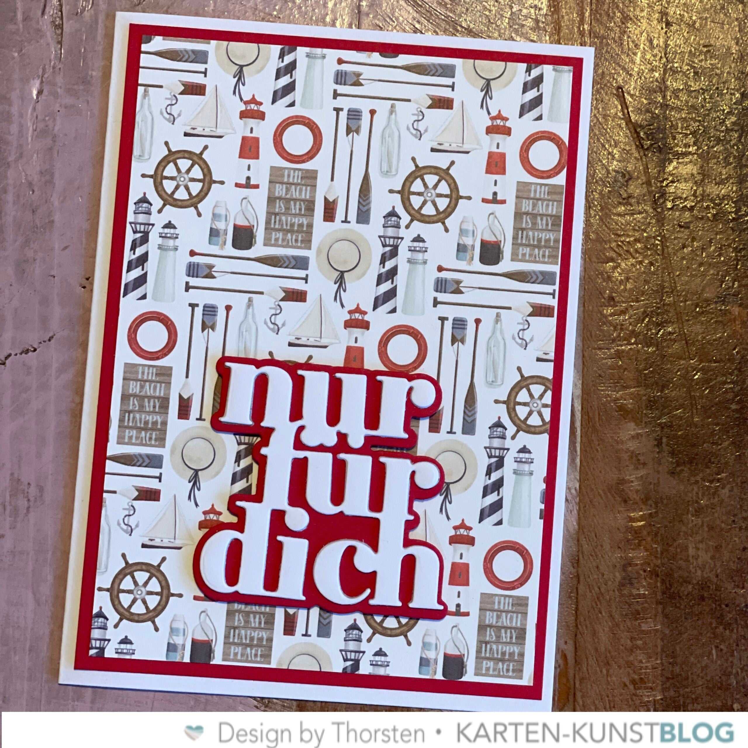 Karten-Kunst Stanzschablone kk-D206 - Das rockt nur für dich