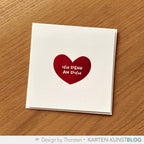 Karten-Kunst Clear Stamps Groß KK-0260 - Von Herzen