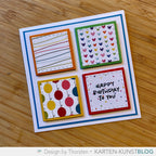 Karten-Kunst Stanzschablone kk-D209 - Card Designer Squares