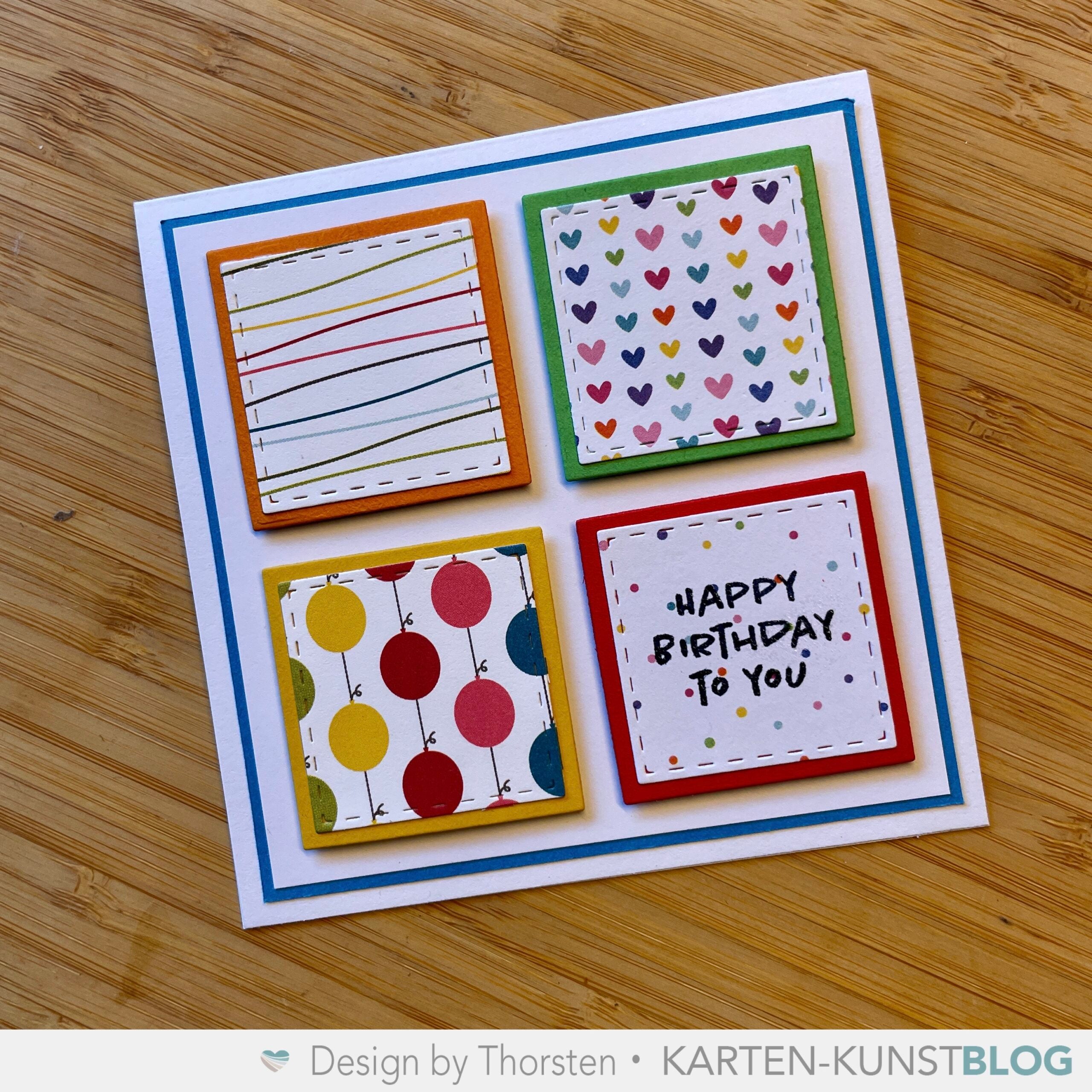Karten-Kunst Stanzschablone kk-D209 - Card Designer Squares