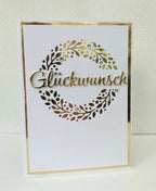Karten-Kunst Stanzschablone kk-D006 - Große Texte Glückwunsch