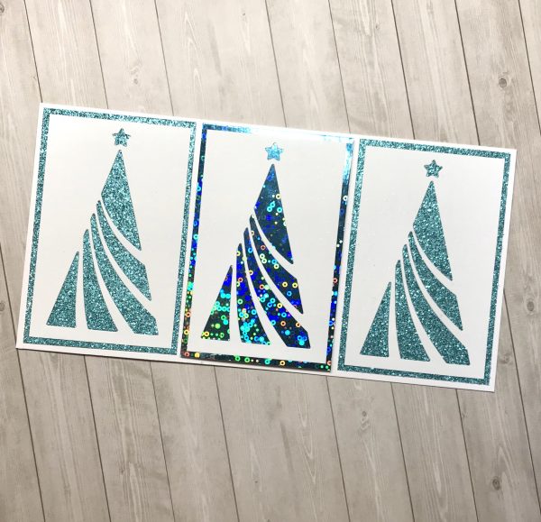 Karten-Kunst Stanzschablone kk-D129 - Wavy Tree