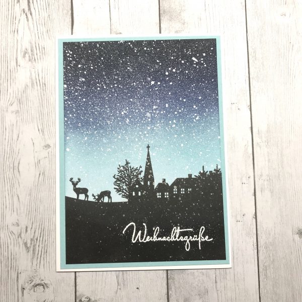 Karten-Kunst Clear Stamps KK-0172 - Skyline Winter Village