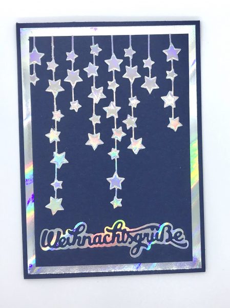 Karten-Kunst Stanzschablone kk-D126 - Star Garland