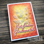 Karten-Kunst Stanzschablone kk-D143 - Elegant Script Herzlichen Glückwunsch