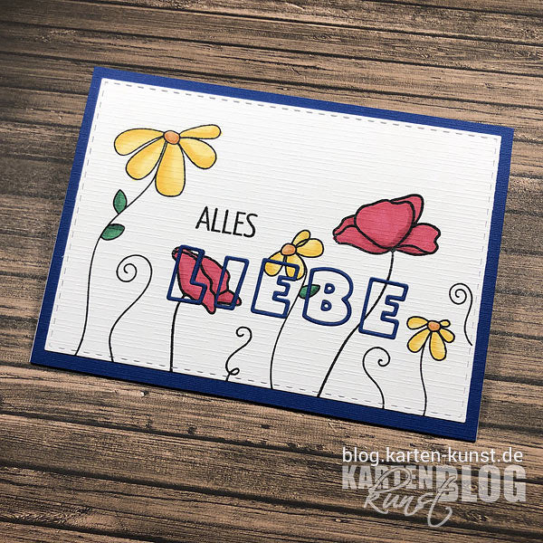 Karten-Kunst Clear Stamps KK-0139 - Scribble Poppies