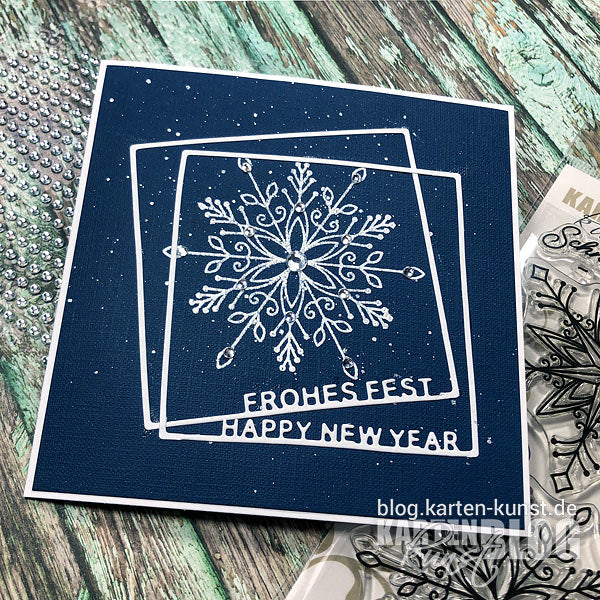 Karten-Kunst Clear Stamps Groß KK-0206 - Riesige Schneeflocken