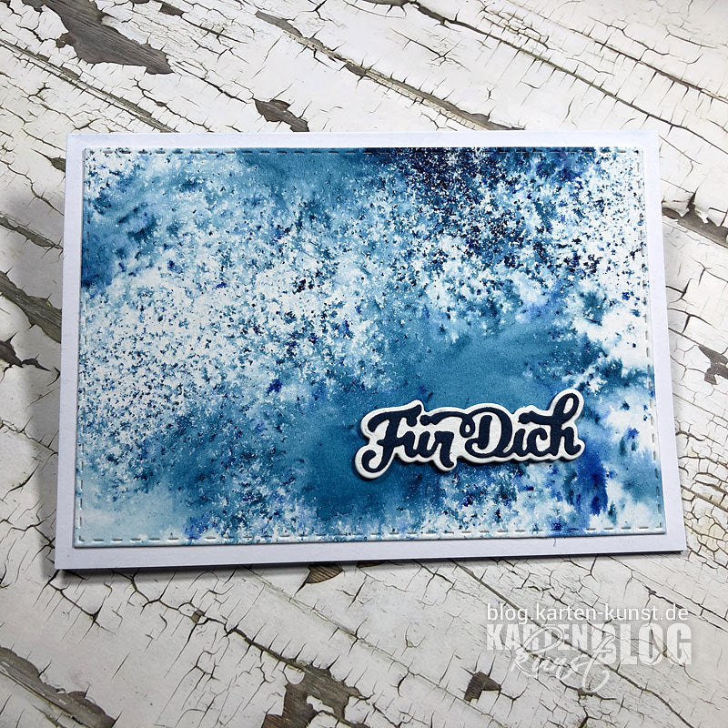 Karten-Kunst Stanzschablone kk-D078 - Nyala Script Für Dich