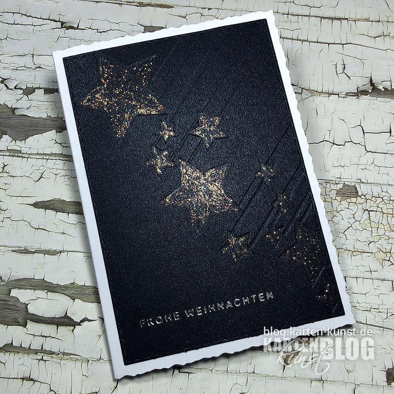 Karten-Kunst Hot Foil Plate kk-HF010 - Mini Worte zu Weihnachten