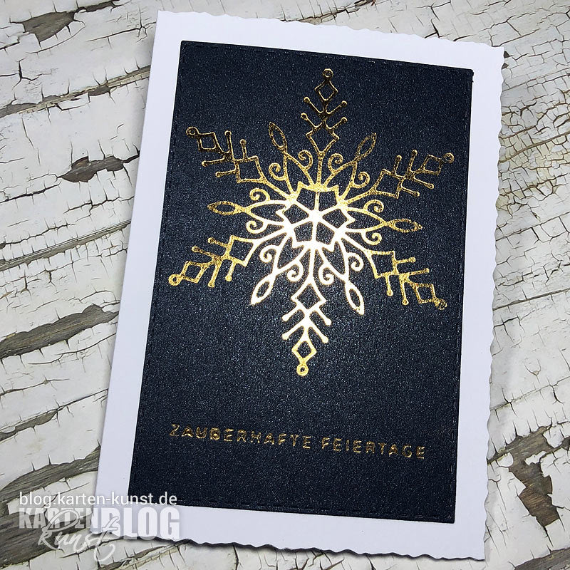 Karten-Kunst Hot Foil Plate kk-HF008 - Snowflake