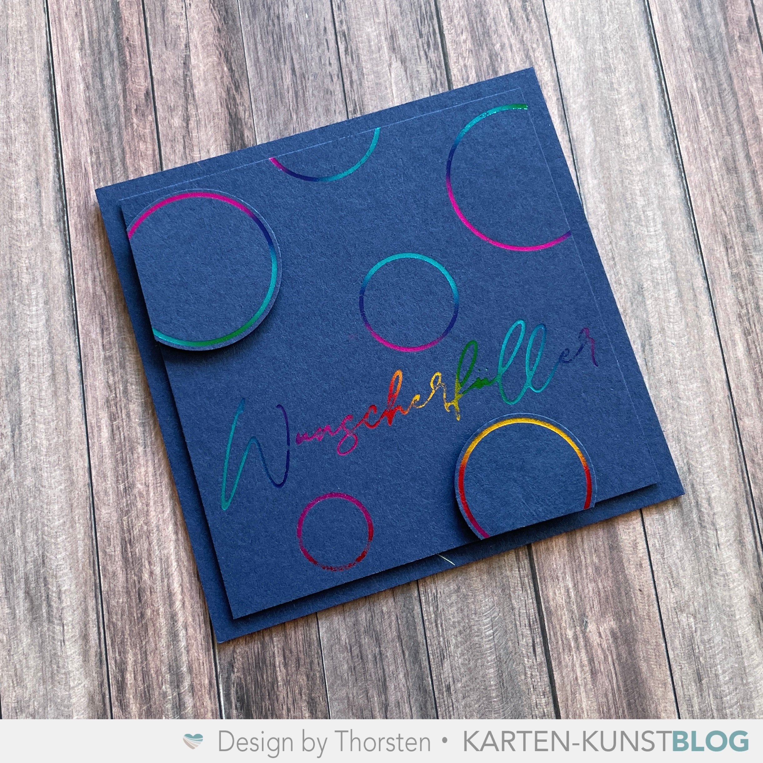 Karten-Kunst Hot Foil Plate kk-HF034 - Luxe Wunscherfüller Heißprägestempel