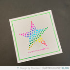 Karten-Kunst Hot Foil Plate kk-HF003 - Mini Worte zum Geburtstag