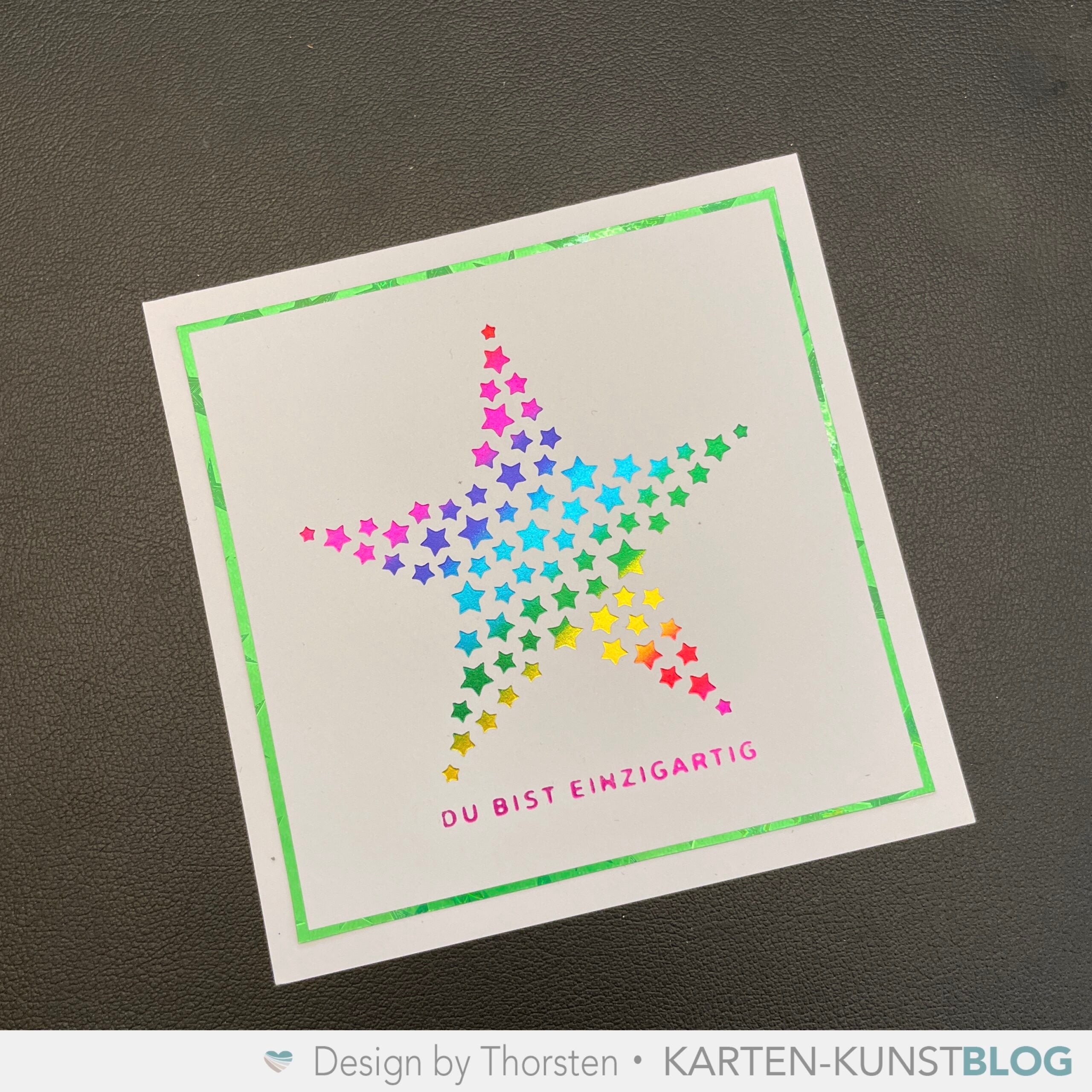 Karten-Kunst Hot Foil Plate kk-HF003 - Mini Worte zum Geburtstag