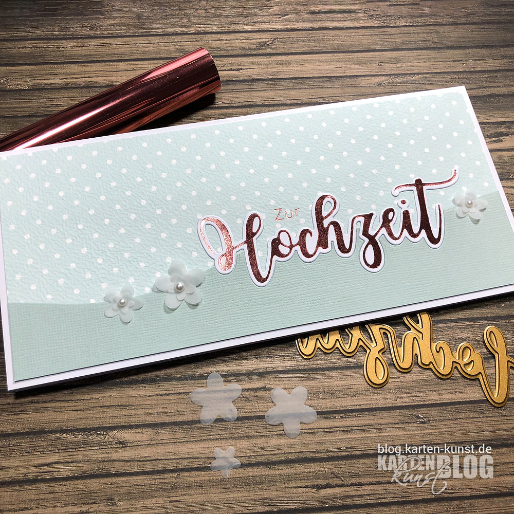 Karten-Kunst Hot Foil Plate kk-HF016 - Riesige Hochzeit