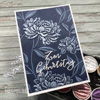 Karten-Kunst Stanzschablone kk-D154 - Elegant Script Zum Geburtstag
